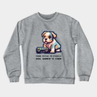 From Fetch to Pixels: Dog Gamer's Code Crewneck Sweatshirt